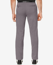PGA TOUR Men's Flat-Front Golf Pants Silver Lining 34 x 32