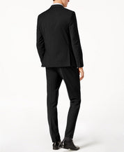 Calvin Klein Mens Skinny fit Suit Jacket Blazer 40 R Black Solid Stretch