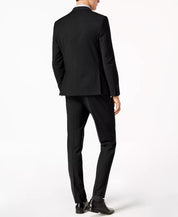 Calvin Klein Mens Skinny fit Wool Suit Jacket Blazer 34 S Black Solid