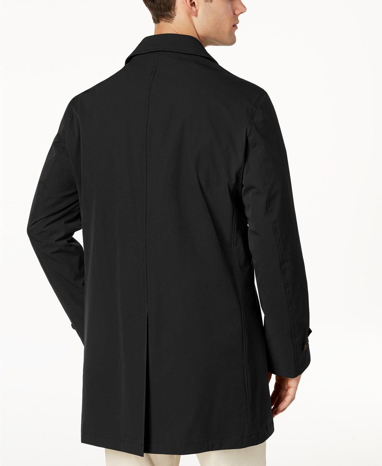 Lauren Ralph Lauren Men's Classic-Fit Solid Raincoat Coat 42R Black
