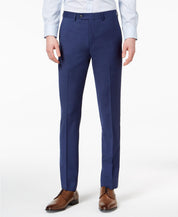Calvin Klein Mens Skinny fit Dress Pants 32 / 30 Blue Solid Stretch