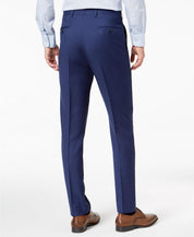 Calvin Klein Mens Slim fit Wool Dress Pants 33 / 32 Blue Solid