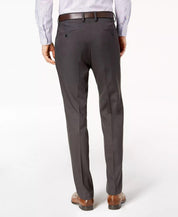 Kenneth Cole Reaction Mens Modern fit Dress Pants 34 / 32 Grey Solid Stretch