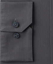 Alfani Mens Slim fit Dress Shirt Small 14-14.5 32-33 Dark Grey Solid