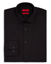 Hugo Mens Slim fit Dress Shirt Small 14.5 in Long Sleeve Black Solid