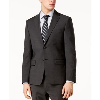 Calvin Klein Mens Skinny fit Suit Jacket Blazer 42 S Grey Stretch