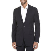 Calvin Klein Mens Skinny fit Suit Jacket Blazer 38 S Navy Blue Solid Stretch