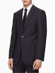 Calvin Klein Mens Skinny fit Suit Jacket Blazer 48 R Navy Blue Solid Stretch