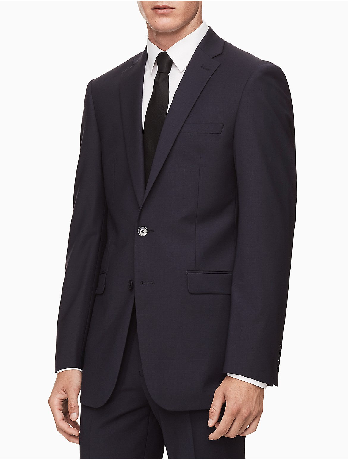 Calvin Klein Mens Skinny fit Suit Jacket Blazer 40 S Blue Solid