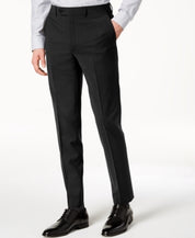 Calvin Klein Mens Skinny fit Dress Pants 38 / 32 Black Solid Stretch