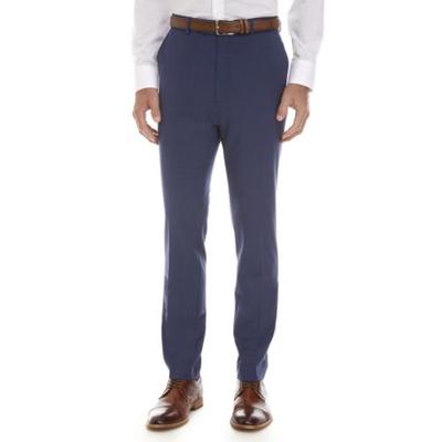 Calvin Klein Mens Skinny fit Wool Dress Pants 30 / 30 Blue Solid