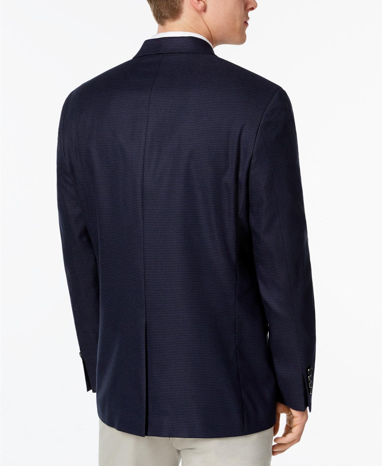 Lauren Ralph Lauren Mens Classic fit Sport Coat Blazer 43 R Navy Blue Check
