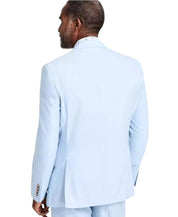 Tayion Mens Regular fit Suit Jacket Blazer 44 L Light Blue Solid