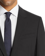 Theory Mens Chambers Tailor Slim Fit Suit Jacket Blazer 38S Solid Black Stretch