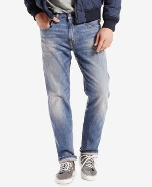 LEVI STRAUSS & CO Mens Stretch Tapered Classic Fit Stretch Blue Jeans 50 X 30