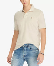 Polo Ralph Lauren Men Classic fit Short Sleeve Polo Shirt Large Beige Solid