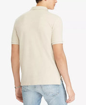 Polo Ralph Lauren Mens Classic Fit Mesh Short Sleeve Polo Shirt Dune Tan Medium