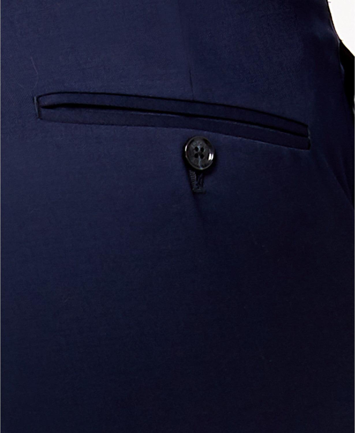 Tommy Hilfiger Mens Modern fit Dress Pants 38 / 34 Navy Blue Solid Stretch