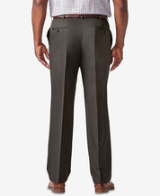 Haggar Mens Classic fit Dress Pants 48 / 29 Charcoal Grey Solid Stretch