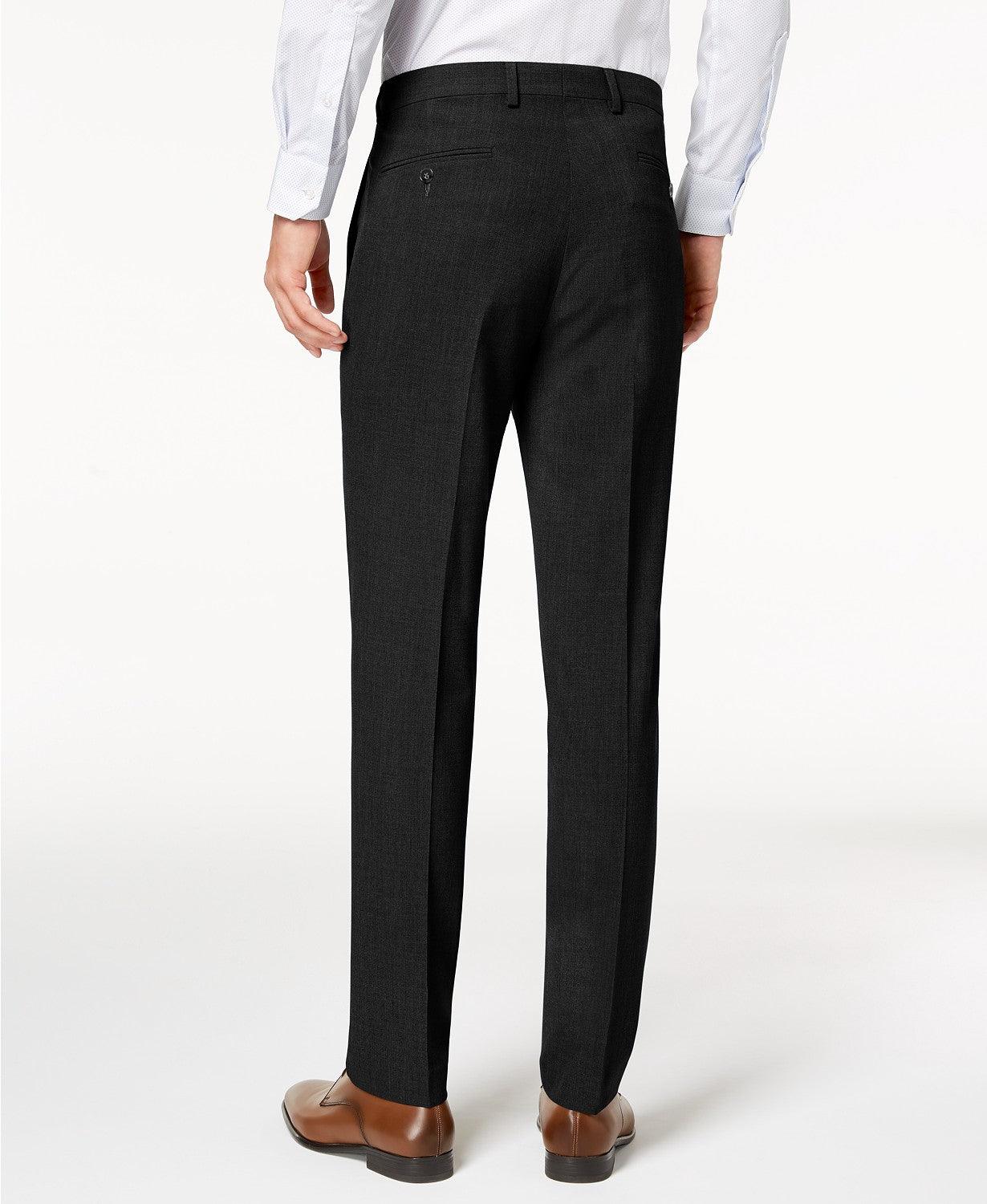 Calvin Klein Mens Skinny fit Dress Pants 30 / 30 Black Solid