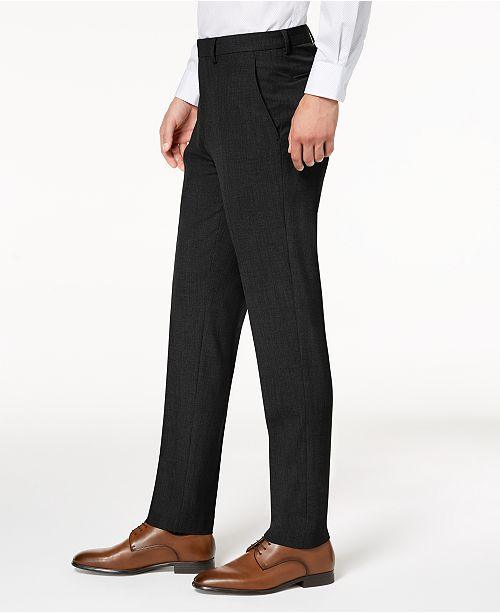 Calvin Klein Mens Skinny fit Dress Pants 30 / 30 Black Solid