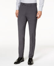 Calvin Klein Mens Skinny fit Dress Pants 34 / 29 Charcoal Grey Solid Stretch