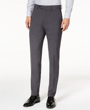 Calvin Klein Mens Skinny fit Dress Pants 33 / 30 Charcoal Grey Solid Stretch