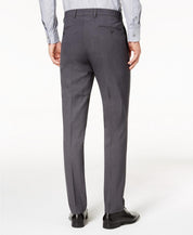 Calvin Klein Mens Skinny fit Dress Pants 32 / 32 Charcoal Grey Solid Stretch