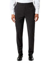 Calvin Klein Mens Skinny fit Wool Tuxedo Pants 30 / 32 Black Solid