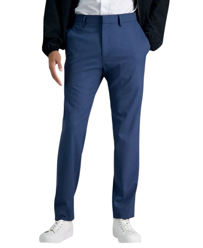 Kenneth Cole Mens Slim fit Dress Pants 40 / 32 Navy  Blue Solid