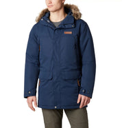 Columbia Men's Winter Rebellion Ii Down Parka Jacket Coat Large Navy Blue