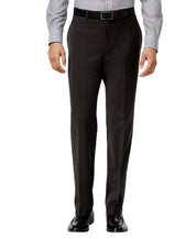 Calvin Klein Mens Slim fit Wool Dress Pants 36 / 34 Charcoal Grey Solid
