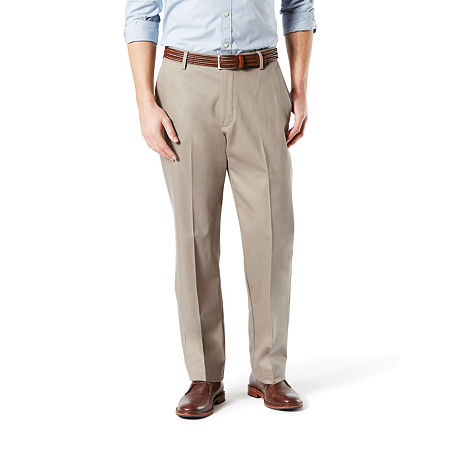 Dockers Mens Signature Classic-Fit Khaki Pants Timber Wolf 34 x 34
