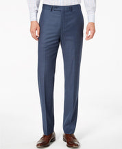 Calvin Klein Mens Slim fit Dress Pants 42 / 30 Blue Solid Stretch