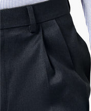 Lauren Ralph Lauren Men's Classic Fit Twill Pleated Dress Pants Blue 38 x 29