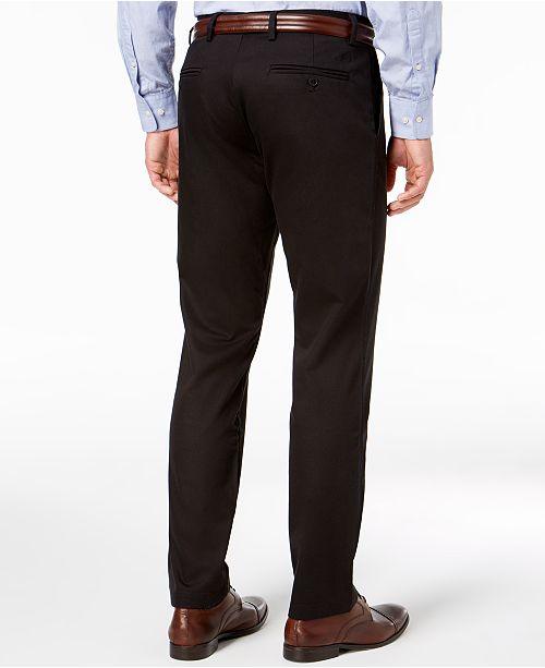 Dockers Mens Signature 2.0 Flat Front Kahki Pants Navy Blue 29 x 30