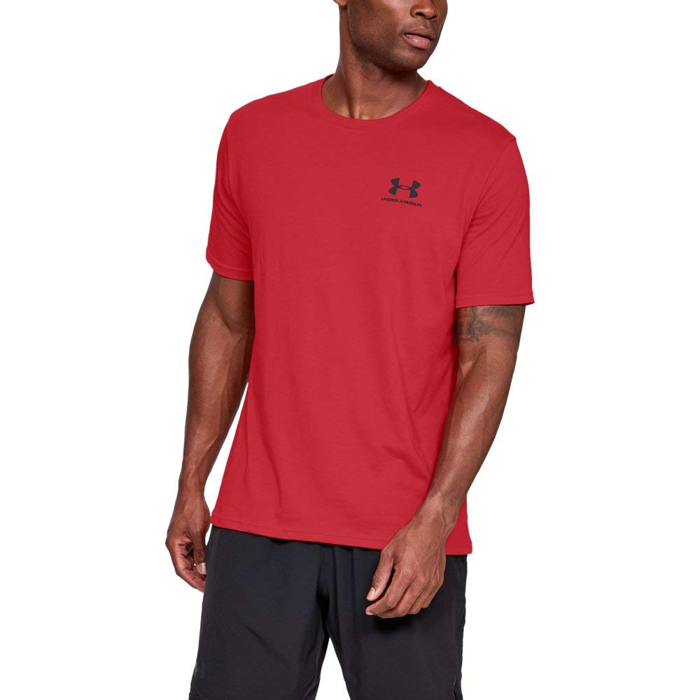 Under Armour Mens Short Sleeve T Shirt Sportstyle Red Large
