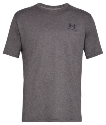 Under Armour Mens Chest Logo Short Sleeve T Shirt Grey Large