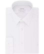 Calvin Klein Mens Slim Fit Button Down Dress Shirt White 17 36 37