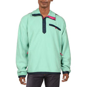 The North Face Royal Arch 1/4 Snap Fleece Top Jacket Coat XXL Blue Green