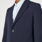 Ami Mens Regular Fit Italian Two Button Blazer Sport Coat EU 50 US 40 Navy Blue