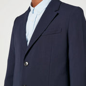 Ami Mens Regular Fit Italian Two Button Blazer Sport Coat EU 48 US 38R Navy Blue