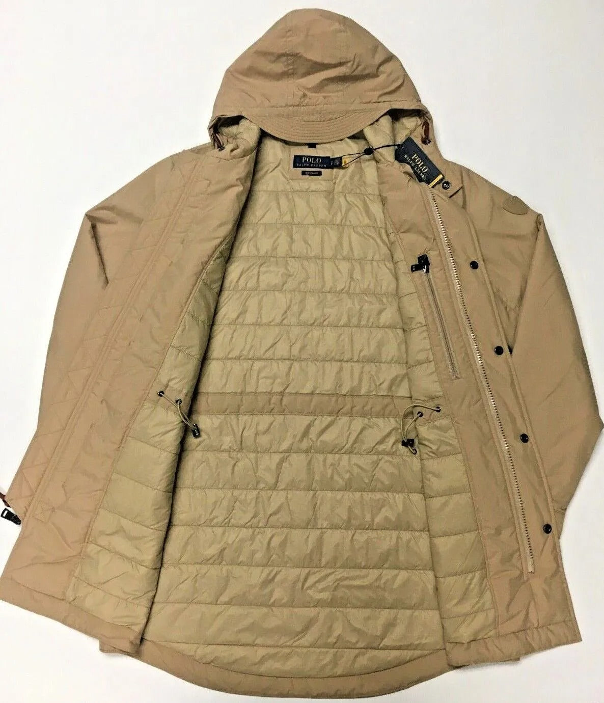 Polo Ralph Lauren Men's Packable Water Repellent Marsh Coat Medium Tan / Beige