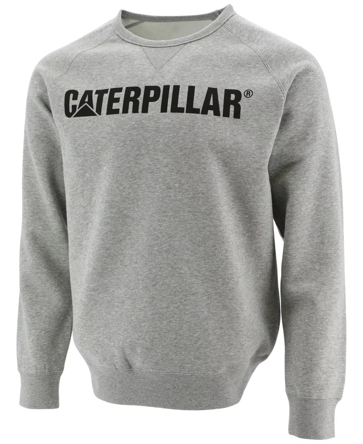 Caterpillar Men's Foundation Logo-Print Sweatshirt Medium Grey
