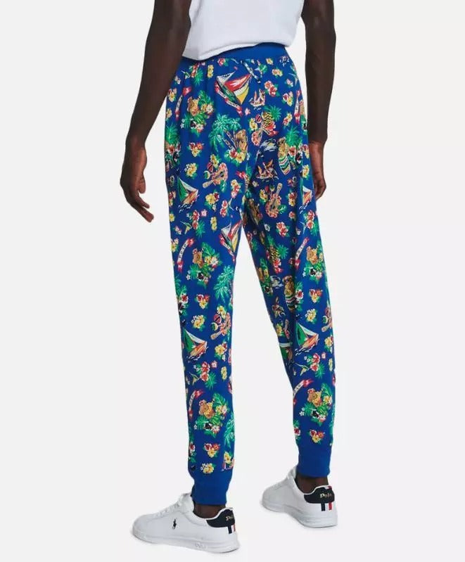 Polo Ralph Lauren Mens Bear Hawaiian Jogger Sleepwear Pants Mens Size Medium