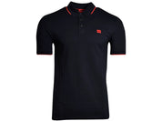 HUGO BOSS Mens Deresino Slim-Fit Polo Shirt Black 2XL XXL