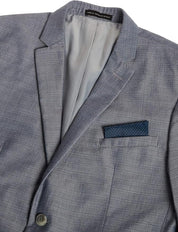 Perry Ellis Mens Extra-Slim fit 2 Piece Suit 40 R Pants 34 / 32 Gray