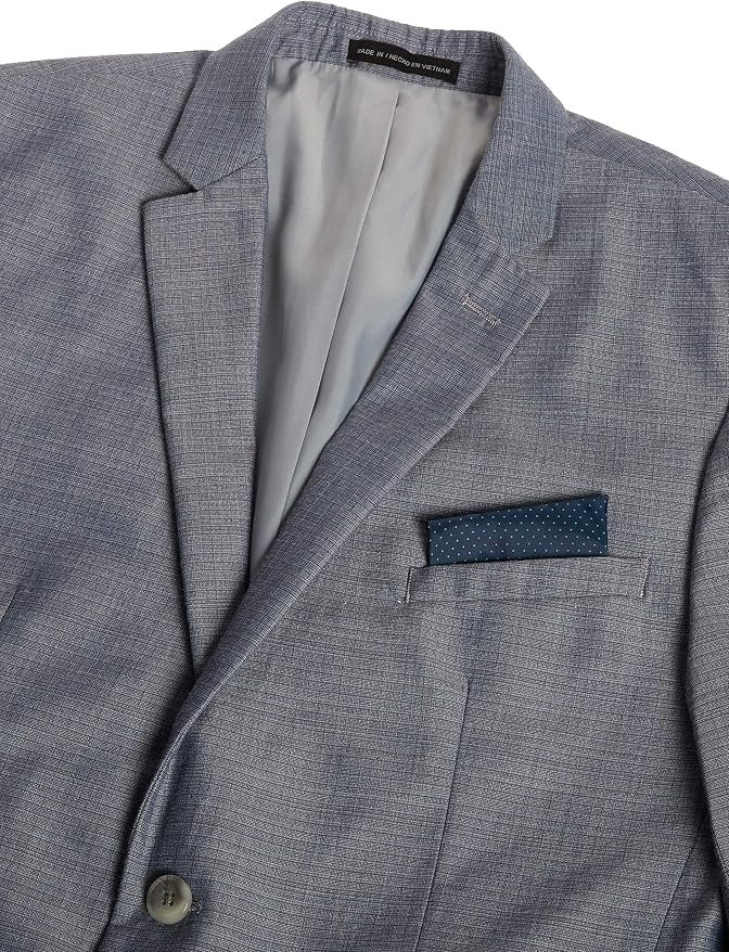 Perry Ellis Mens Extra-Slim fit 2 Piece Suit 40 R Pants 34 / 32 Gray