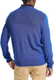 Nautica Men's Textured Knit Crewneck Sweater Bright Cobalt Blue XL