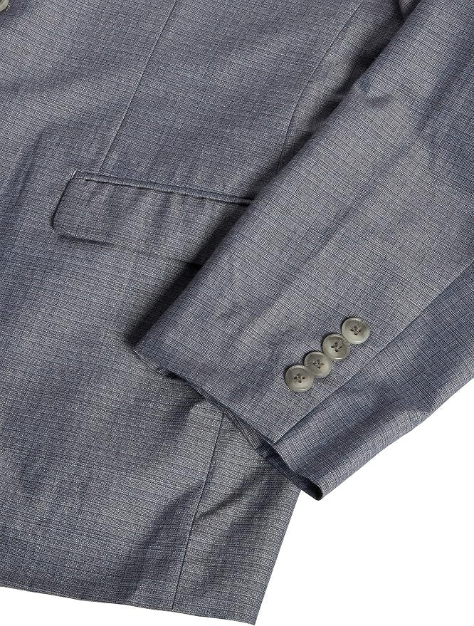 Perry Ellis Mens Extra-Slim fit 2 Piece Suit 40 R Pants 34 / 32 Gray